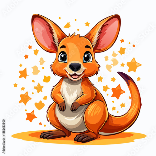 Känguru - Cartoon Comic Stil