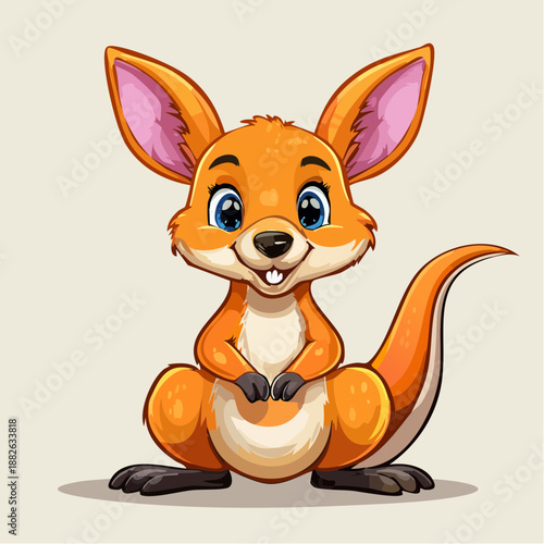 Känguru - Cartoon Comic Stil