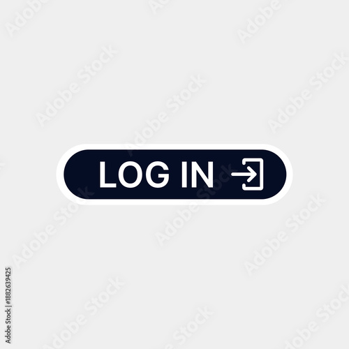 Flat Design Login and Sign Up CTA Labels Pack.