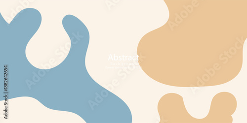 abstract blue yellow wave fluid liquid pastel background vector design. modern creative trendy design