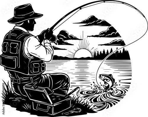 Symbolic illustration depicting the choice between good and evil with central lovers, trees, and serpents