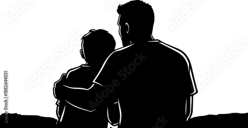 Mystical line art of a hand holding a cosmic compass filled with tarot and nature symbols like swords and moons