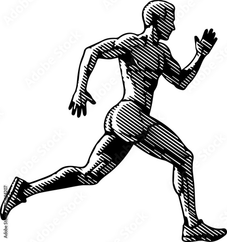 Mystical Bohemian Woman Line Art Illustration with Moons Stars and Floral Hair Accessories