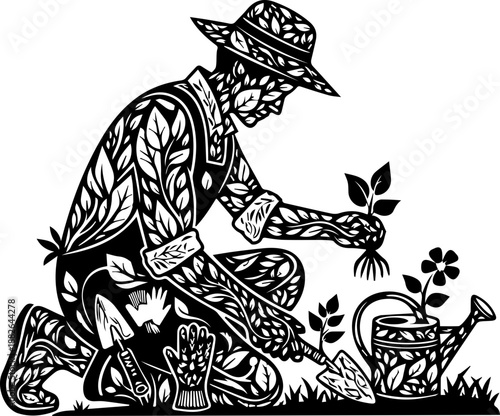 Aries Zodiac Sign Profile Illustration, Clean Black Line Art of a Ram Head for Astrology and Horoscope Design