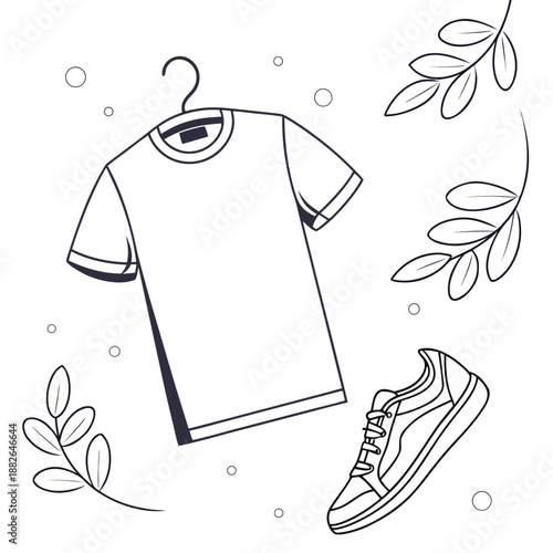 Floating T-Shirt Apparel Mockup Isolated on White Background for Clothing Brand Design and Presentation