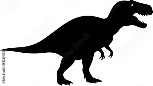Majestic Low Poly Tyrannosaurus Rex Dinosaur Illustration in Dark Geometric Style for Prehistoric Themes