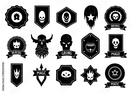 Grunge Doodles & Retro Badges - Hand Drawn Collection