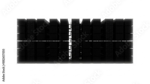 A close-up shot of a dark fence with blurred vertical lines.