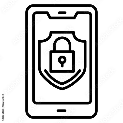 Mobile Security Icon
