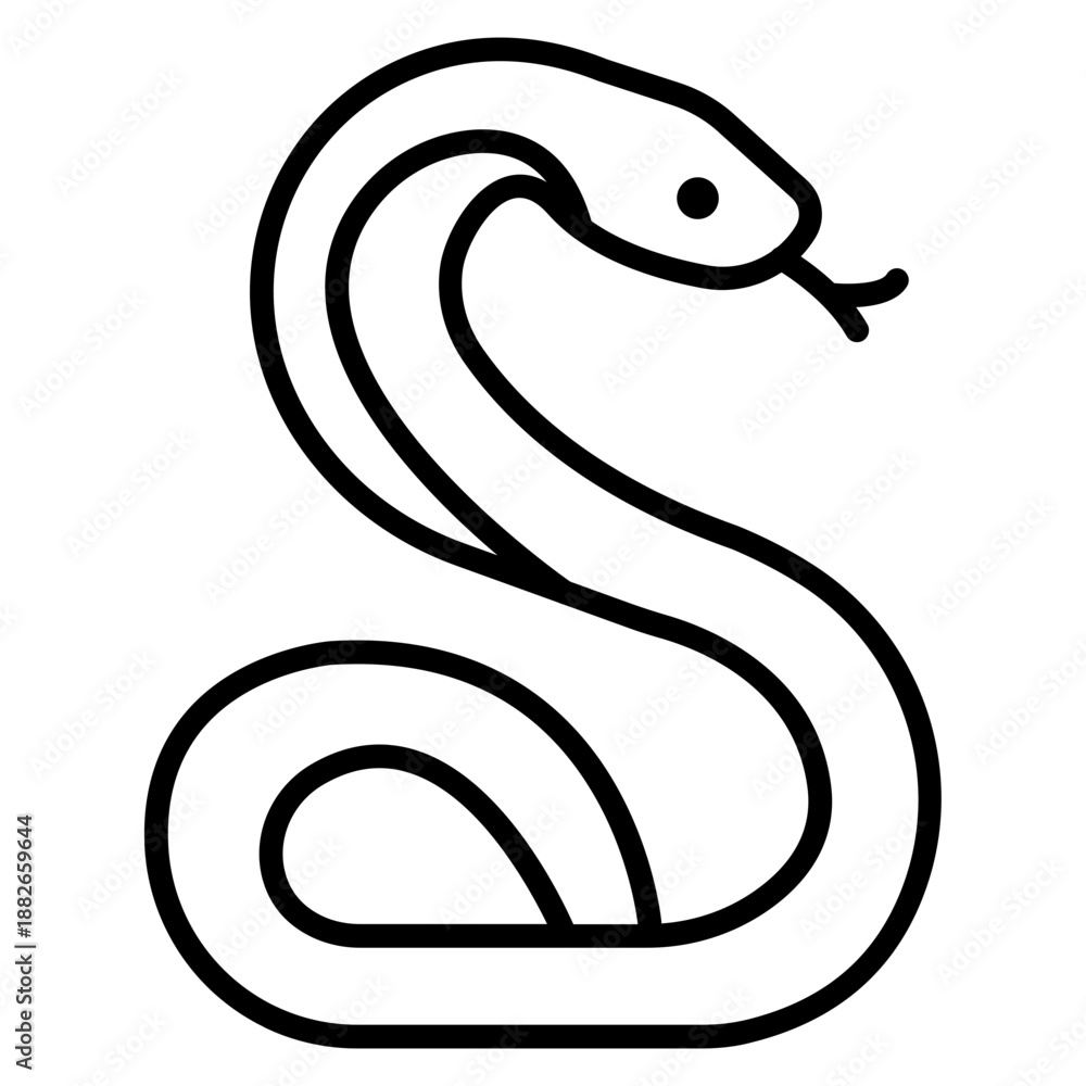Fototapeta premium Snake Icon