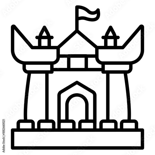 Viking Castle Icon