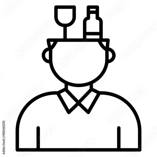 Alcohol Addiction Icon