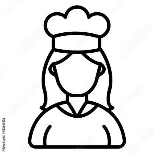 Chef Female Icon