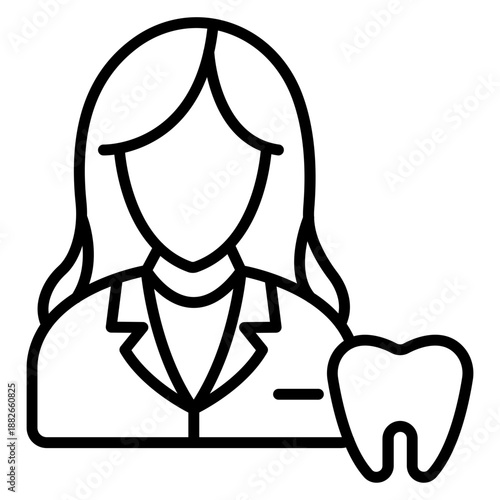 Dentist Female Icon