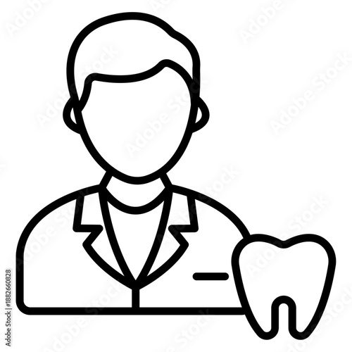 Dentist Male Icon