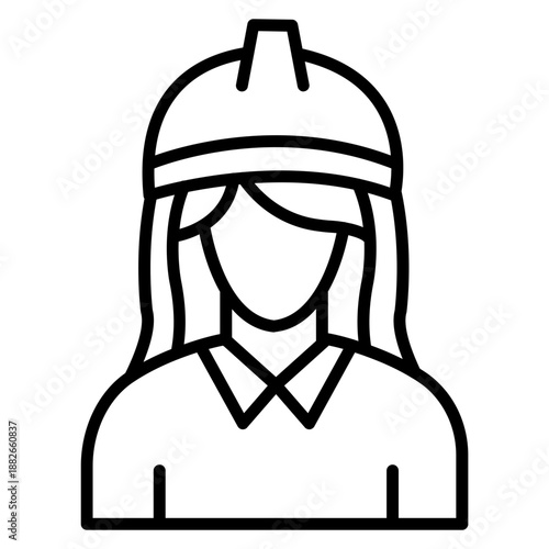 Engineer Female Icon