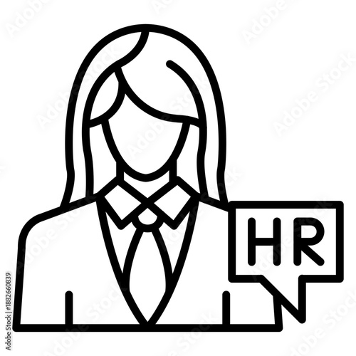Hr Specialist Female Icon
