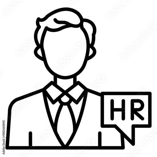 Hr Specialist Male Icon