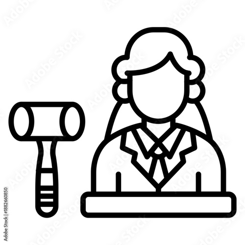 Judge Female Icon