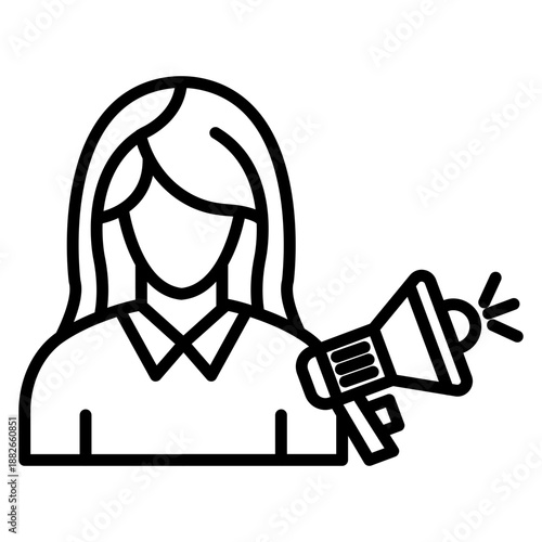 Influencer Female Icon