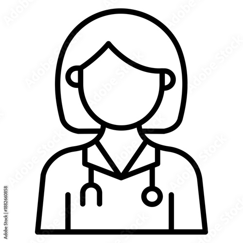 Medical Doctor Female Icon