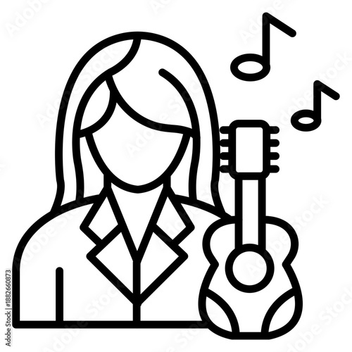 Musician Female Icon
