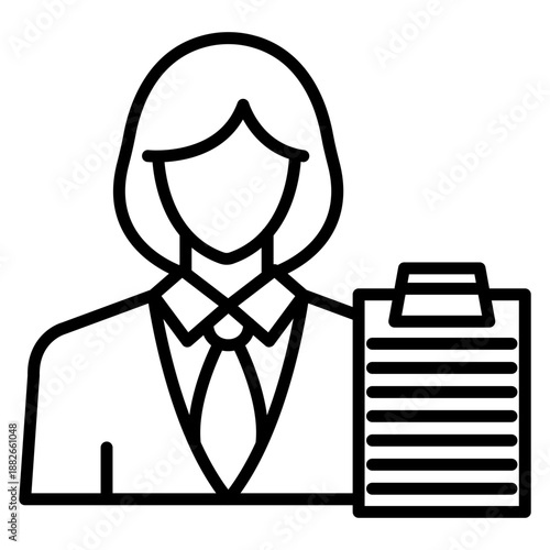 Project Manager Female Icon
