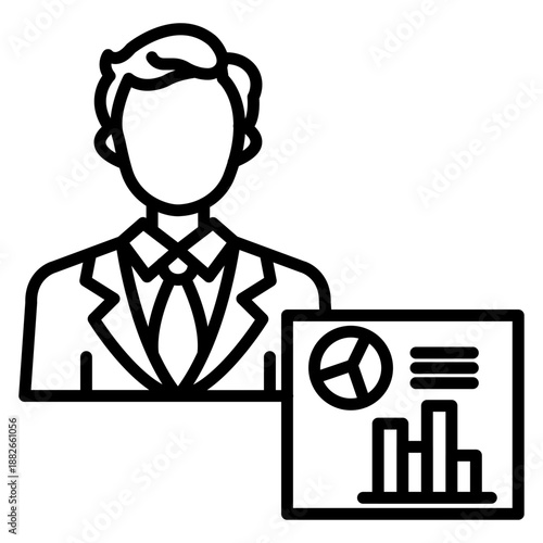 Research Analyst Male Icon