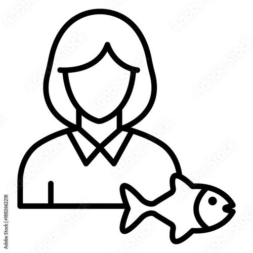 Fisherwoman Icon