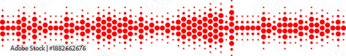 pixelated graphic illustration of an audio waveform