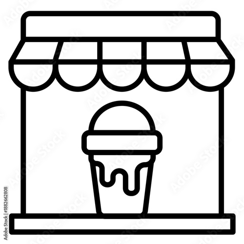 Ice Cream Parlor Icon