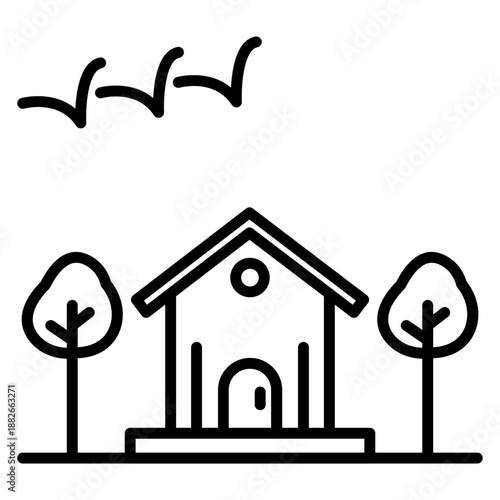 Country Farmhouse Icon