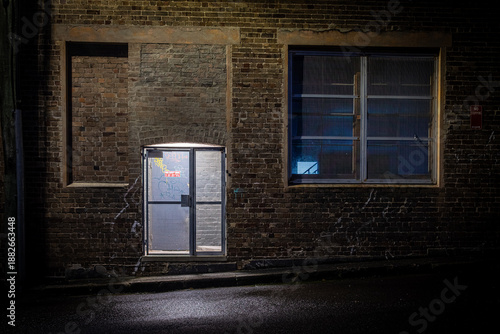 Urban scene at night