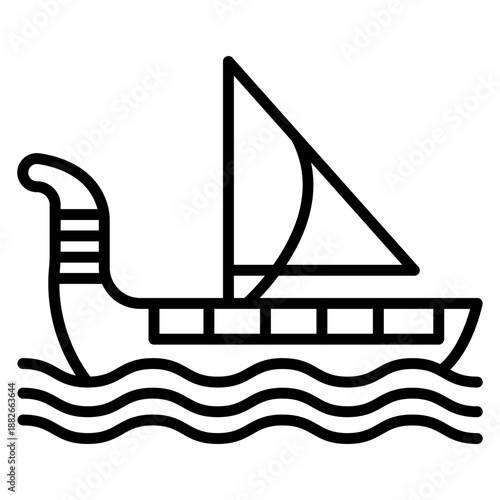 Egyptiqan Boat Icon