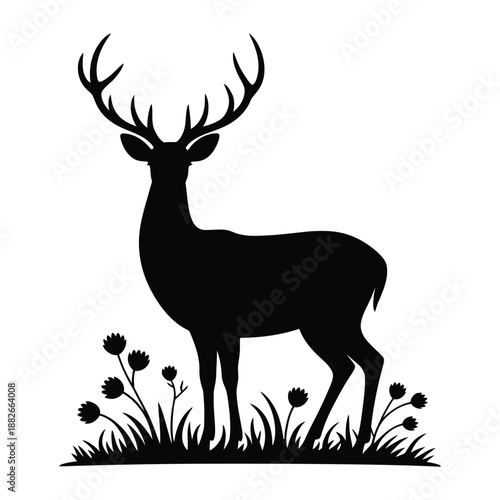 deer silhouette vector