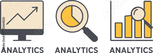 Analytics Icons Set