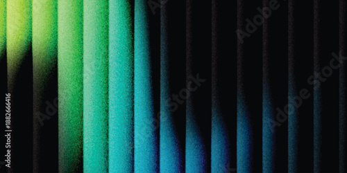 Grainy background glowing blurred color flow banner poster cover design, noise texture. Refracted Glass Gradient Effect. Ribbed glass morphism texture.