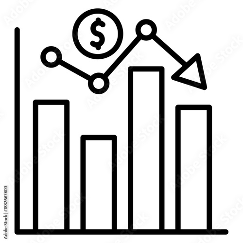 Economic Recession Icon