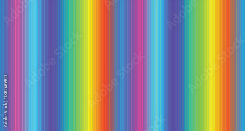 Vibrant rainbow stripes pattern
