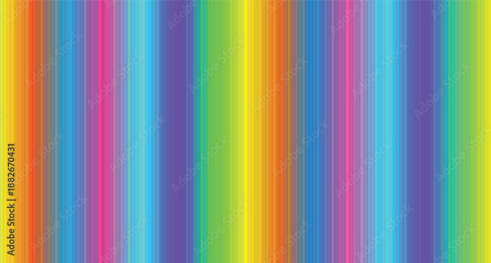Obraz premium Vibrant rainbow stripes pattern