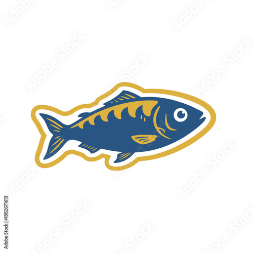 Seafood t shirt design. Original sea food. Canned fish artwork. Fish vintage artwork. Sardines fish artwork for t shirt print poster sticker and other