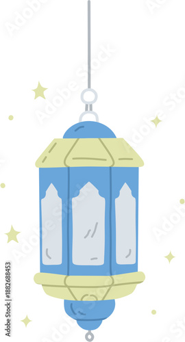 Ramadan Hanging Lantern Illustration