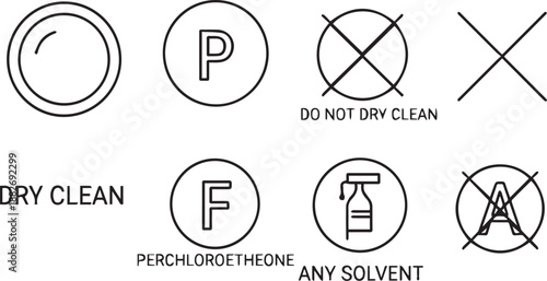 Laundry care symbols and instructions
