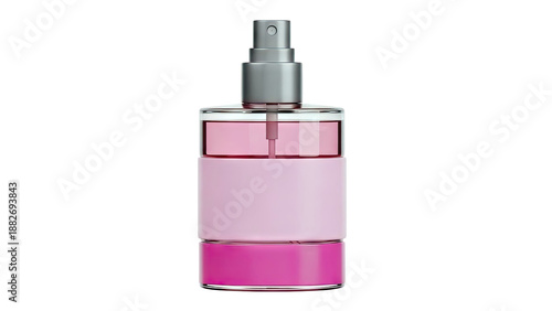 Pink Perfume Bottle with Silver Sprayer
