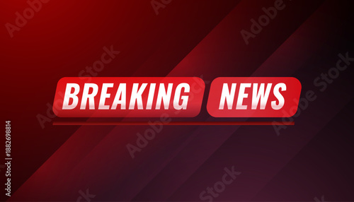 Breaking News Graphic Template for Urgent Media Alerts