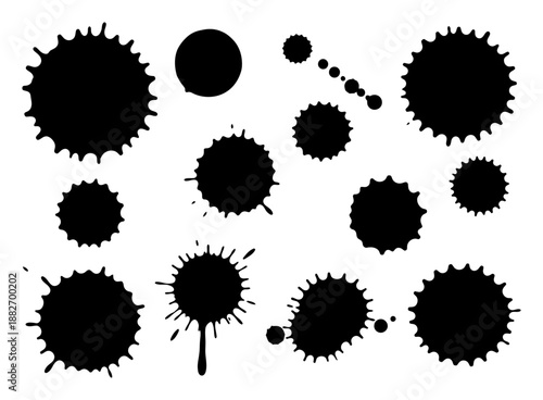 Blood Splatter Abstract - Halloween Crime Scene Vector