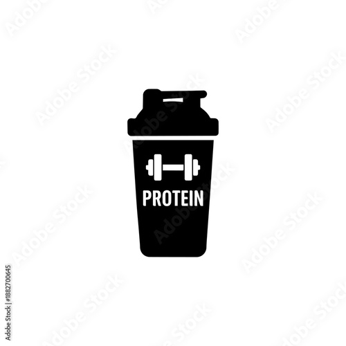 Protein shake icon icon design. illustration isolated on white background