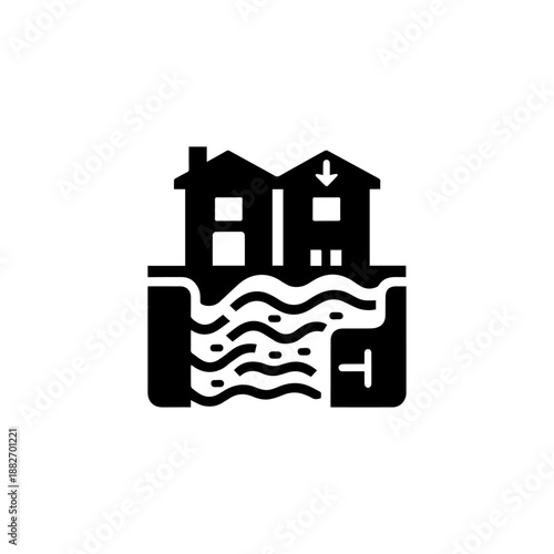 Wastewater icon icon design. illustration isolated on white background