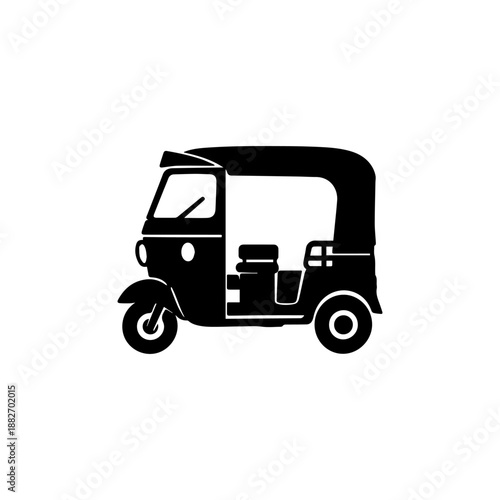 Tuk tuk Taxi icon design. illustration isolated on white background