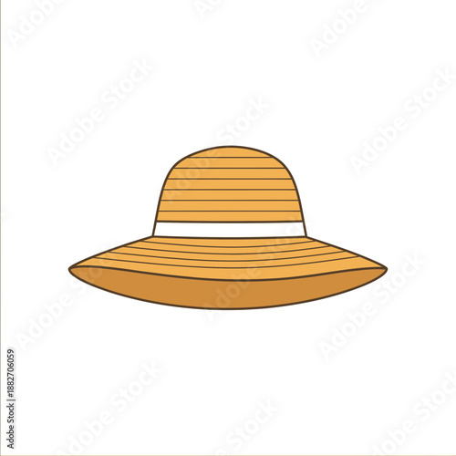 Straw Boonie Sun Hat.